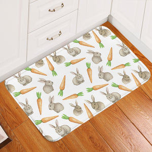 Rabbits & Carrots Monogram  SWDD3680 Door Mat