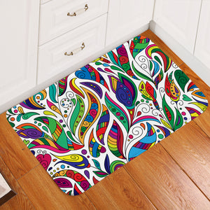 Multicolor Aztec Pattern on Feathers SWDD3681 Door Mat