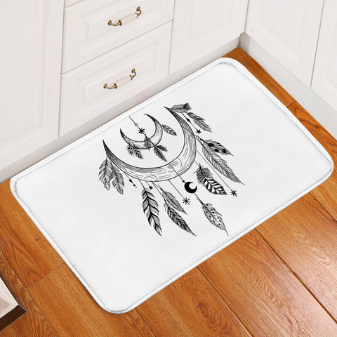 Image of Half-Moon Dreamcatcher SWDD3682 Door Mat