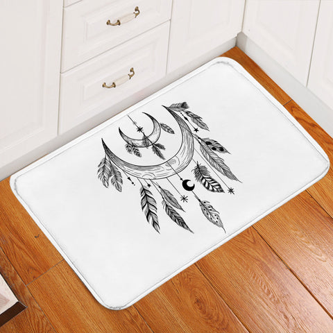 Image of Pattern On Whale Sketch SWDD3684 Door Mat