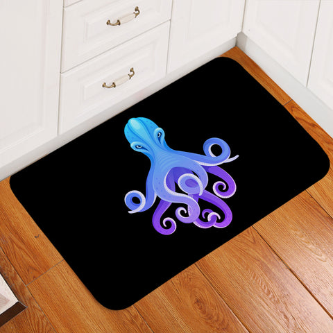 Image of Gradient Blue&Purple Angry Octopus SWDD3687 Door Mat