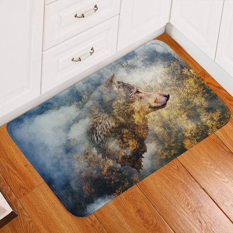 Image of Cozy Forest Wolf  SWDD3689 Door Mat