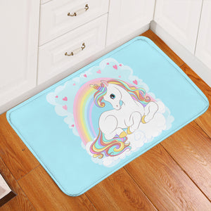 Rainbow Lovely Unicorn SWDD3690 Door Mat