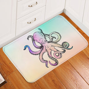 Multicolor Gradient Octopus SWDD3692 Door Mat