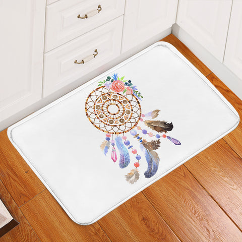 Image of Pastel Floral Dreamcatcher SWDD3701 Door Mat