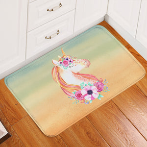 Pastel Floral Unicorn  SWDD3702 Door Mat