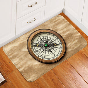 Vintage Brown Compass SWDD3704 Door Mat