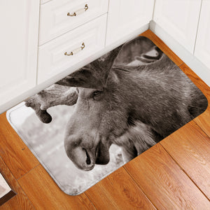 Old Reindeer Head SWDD3743 Door Mat