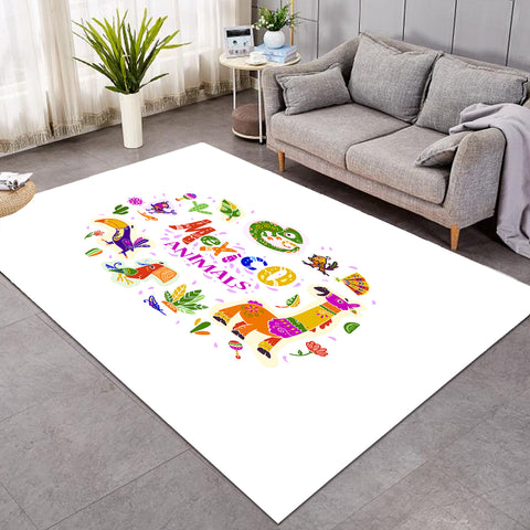 Image of Mexico Cartoon Animals SWDD3747 Rug