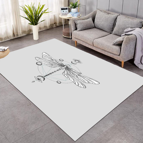 Image of Sun-Moon Butterfly Sketch Line SWDD3752 Rug