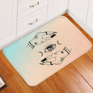 Eyes - Moon Hand Sign SWDD3756 Door Mat