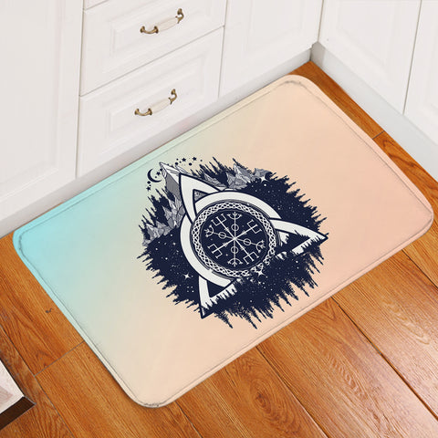 Image of Triangle Zodiac Forest  SWDD3765 Door Mat