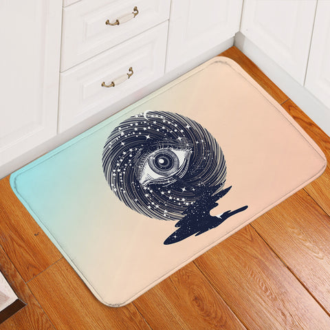 Image of Eyes Storm Night Universe SWDD3766 Door Mat