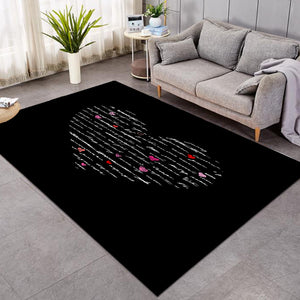 Love Text in Heart SWDD3799 Rug