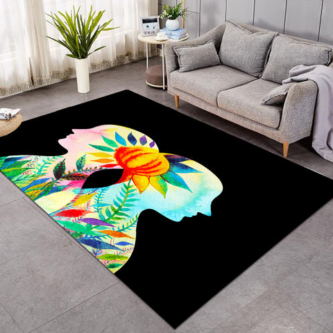 Image of Colorful Leaves Reflect Human SWDD3804 Rug