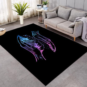 Gradient Blue & Purple Night Forest in Hands SWDD3805 Rug