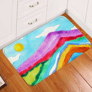 RGB Colorful Waves on Mountain  SWDD3808 Door Mat