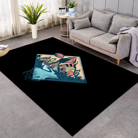 Image of Night Forest Illustration SWDD3815 Rug