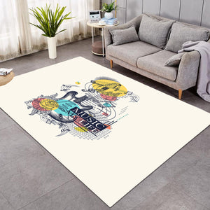 Music Life - Electric Guitar Sketch SWDD3817 Rug