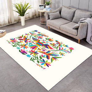 Colorful Bird Art SWDD3822 Rug