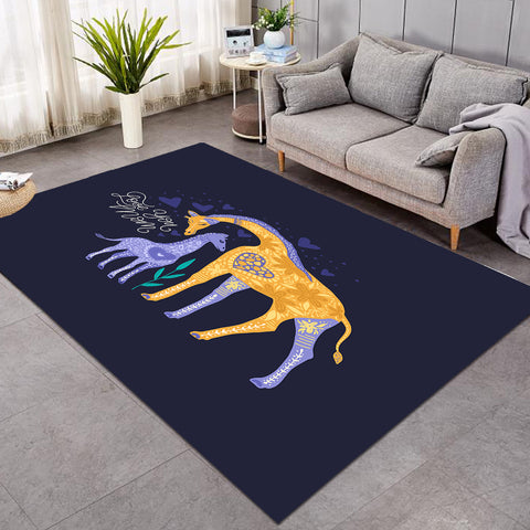 Image of Giraffe - Love you Mom SWDD3825 Rug