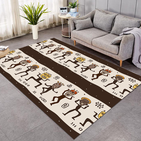 Image of Ancient Human Dance SWDD3857 Rug