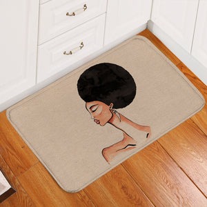 Beautiful Afro Lady SWDD3865 Door Mat