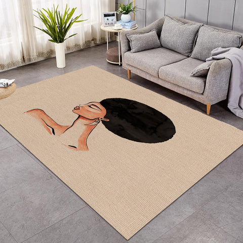 Image of Beautiful Afro Lady SWDD3865 Rug