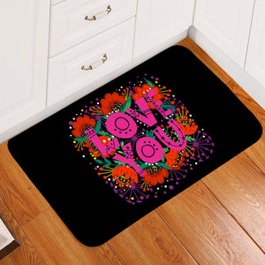 Love You Typographic SWDD3871 Door Mat