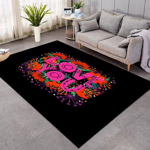 Image of Love You Typographic SWDD3871 Rug