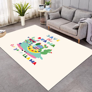 Save The Drama For Your Llama  SWDD3877 Rug