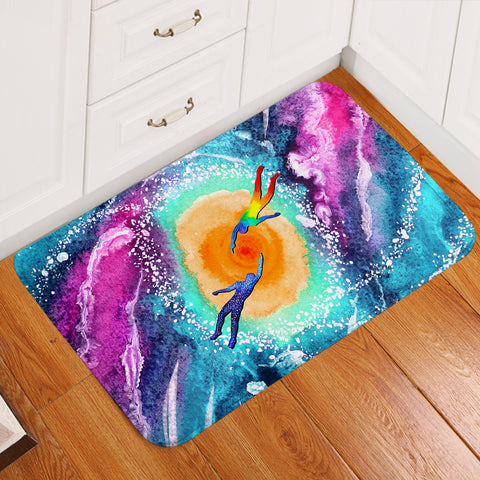 Image of Trippy Human Heat Curve  SWDD3878 Door Mat