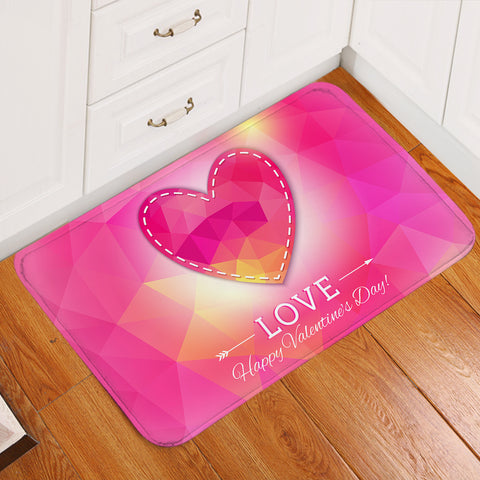 Image of Heart Geometric Valentine's Day SWDD3922 Door Mat