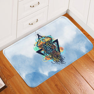 Octopus Triangle - Watercolor Pastel Theme  SWDD3933 Door Mat