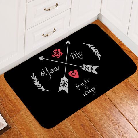 Image of You & Me - Forever & Always Love SWDD4101 Door Mat