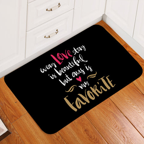 Image of Love - My Heart Is My Favorite  SWDD4110 Door Mat