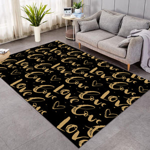 Golden Love Text  SWDD4111 Rug