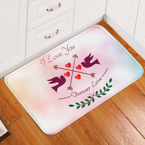 Image of Forever Love Pink Theme SWDD4112 Door Mat