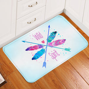 Gradient Pink & Blue Arrows - Wild & Spirit SWDD4120 Door Mat