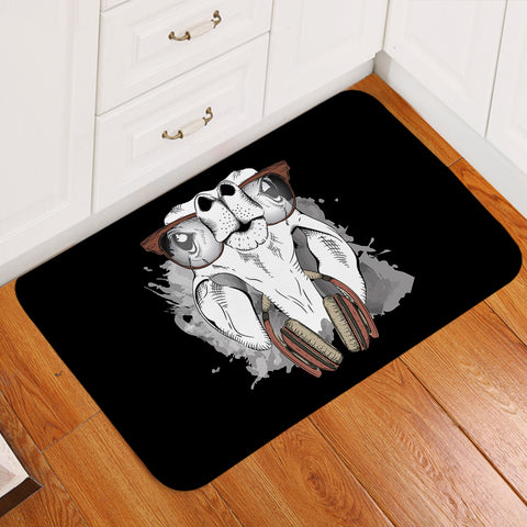 Image of Music Glasses White Parrot SWDD4223 Door Mat