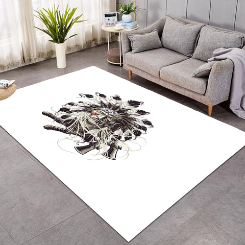 Image of Bohemian Men Fighter SWDD4225 Rug