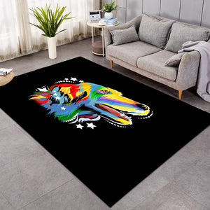 Colorful Star Golden Retriever  SWDD4226 Rug