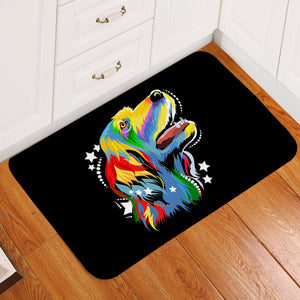 Colorful Star Golden Retriever SWDD4226 Door Mat