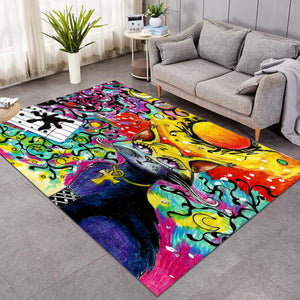 Colorful Curves Art Cat  SWDD4232 Rug