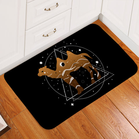 Image of Brown Camel Triangle Zodiac SWDD4239 Door Mat