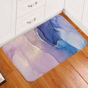 Splash Golden Blue & Purple Indigo SWDD4280 Door Mat