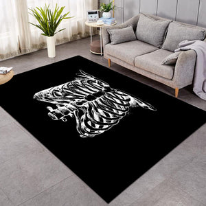 B&W Skeleton Sketch SWDD4292 Rug