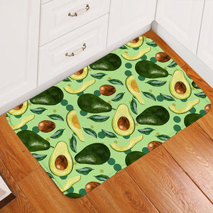 Avocado Monogram Green Theme SWDD4294 Door Mat