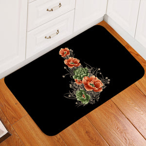 Green & Salmon Lotus SWDD4302 Door Mat