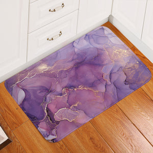 Golden Splash Shade Of Plum Purple SWDD4313 Door Mat